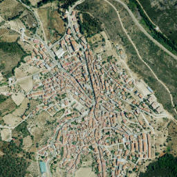 Cañamero map(satellite map)
