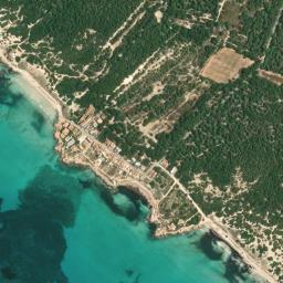 Satellite view of Mallorca Ses Covetes