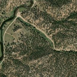 Twin Cedars Colorado High Resolution Satellite Map