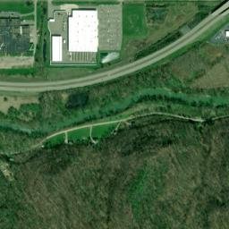Athens County map(satellite map)