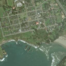 Mendocino California High Resolution Satellite Map