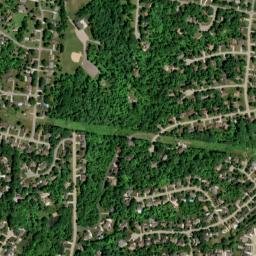 The Woods Ohio High Resolution Satellite Map