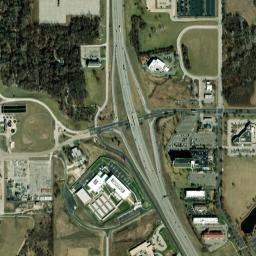 Vienna Road, Kansas City International Airport (MCI), Kansas  High Resolution Satellite Map