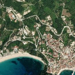 Párga map(satellite map)