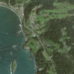 Little River California High Resolution Satellite Map