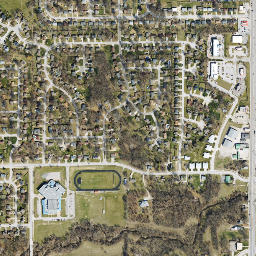 253 North Main Street, Lansing, KS 66043 High Resolution Satellite Map