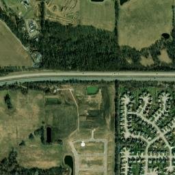 8609 North Arcola Avenue Kansas City MO High Resolution Satellite Map