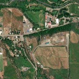 Plateau City Colorado High Resolution Satellite Map