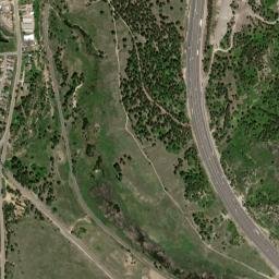 10008 Spruce Mountain Road, Larkspur, CO High Resolution Satellite Map