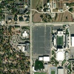 Kansas State University 1800 College Avenue Manhattan High Resolution Satellite Map