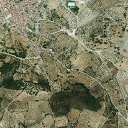Alcuéscar map(satellite map)