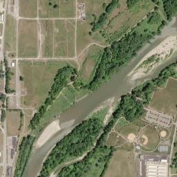 Hooven Ohio High Resolution Satellite Map