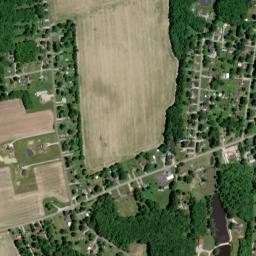 Belfast Ohio High Resolution Satellite Map