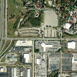 4545 Worlds of Fun Avenue, Kansas City, MO High Resolution Satellite Map