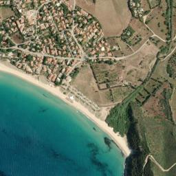 Satellite view of Spiaggia di Solanas