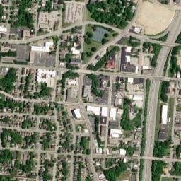 Losantville Triangle Ohio High Resolution Satellite Map