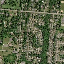 The Pines Ohio High Resolution Satellite Map