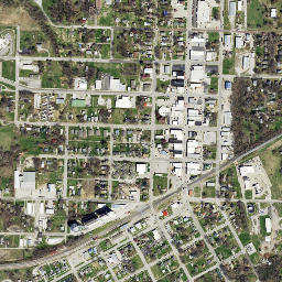 Higginsville map(satellite map)