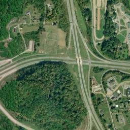 Rock Springs Ohio High Resolution Satellite Map