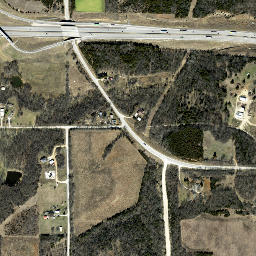 Kansas Turnpike & Interstate 70, Lecompton High Resolution Satellite Map