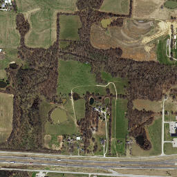 Interstate 70, Sweet Springs, MO High Resolution Satellite Map