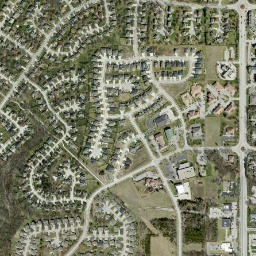 1005 Summerfield Way Lawrence KS High Resolution Satellite Map