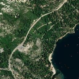 Emerald Bay Road, Eldorado National Forest, High Resolution Satellite Map