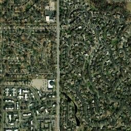 8803-8805 W 98th Terrace Overland Park KS High Resolution Satellite Map