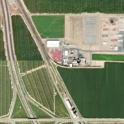 Hershey California High Resolution Satellite Map