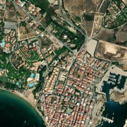 Le Castella map(satellite map)