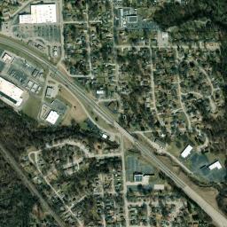 Satellite view of Spencer T. Olin Community Golf Course