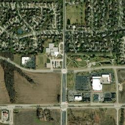 13109 Alhambra St Leawood KS High Resolution Satellite Map