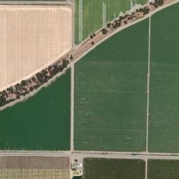 Cunard California High Resolution Satellite Map