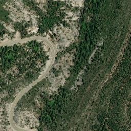 Twin Bridges California High Resolution Satellite Map