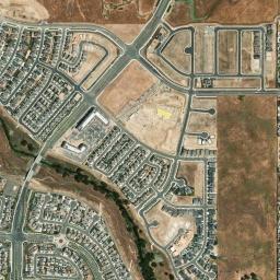 Satellite view of Sun City Sierra Pines Golf Course
