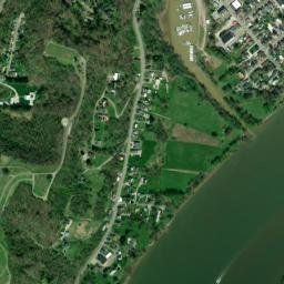 Halliday Heights Ohio High Resolution Satellite Map