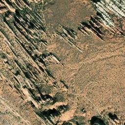 Devils Garden Road, Arches National Park High Resolution Satellite Map