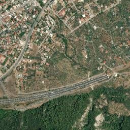 Kaména Voúrla map(satellite map)