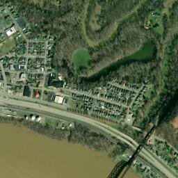 Sciotoville Ohio High Resolution Satellite Map