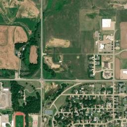 KS-140 Ellsworth Kansas High Resolution Satellite Map