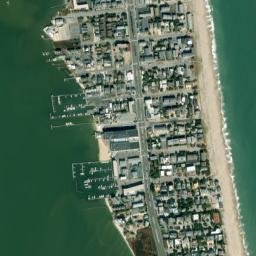 Indian Beach Delaware High Resolution Satellite Map