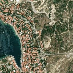 Foça map(satellite map)