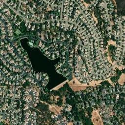 Briarwood Canyon California High Resolution Satellite Map