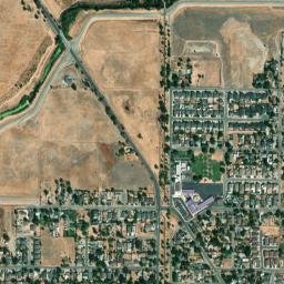 Robla California High Resolution Satellite Map