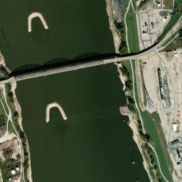 McKinley Bridge Illinois America High Resolution Satellite Map