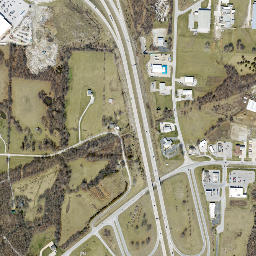 West Wall Street & Missouri 7, Harrisonville High Resolution Satellite Map