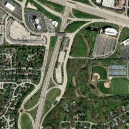 Interstate 64, Town and Country, MO 63017 High Resolution Satellite Map