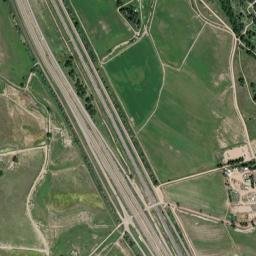 Ronald Reagan Highway & Interstate 25 High Resolution Satellite Map