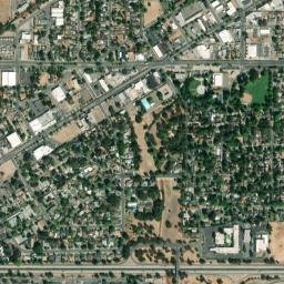 North Sacramento California High Resolution Satellite Map