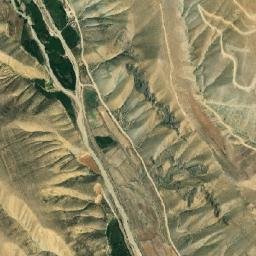 Varzeqān map(satellite map)